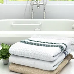 Athom Trendz Pack of 3 Solid Pure Cotton 210 GSM Lightweight Bath Towels-37
