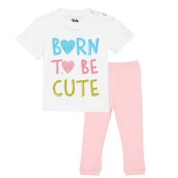 Wear Your Mind Infants Girls Printed T-shirt with Trousers-picture-22