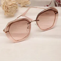 MARC LOUIS Square Sunglasses With UV Protected Lens ML B80-263 GOLDEN DUAL TONE BROWN SG-0