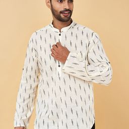 indus route by Pantaloons Abstract Printed Thread Work Pathani Kurta-picture-15