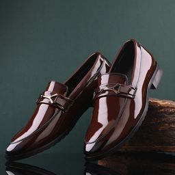INVICTUS Men Round-Toe Leather Formal Loafers-image-88