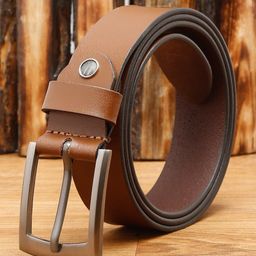 Teakwood Leathers Men Brown Solid Leather Belt-picture-14