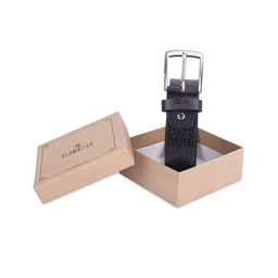 THE CLOWNFISH Men Textured Leather Belt-image-87