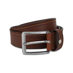 Urbano Plus Men Textured Wide Leather Belt-image-85