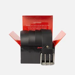 SPYKAR Men Black Leather Belt-picture-26