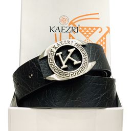 KAEZRI Men Textured Leather Belt-picture-41