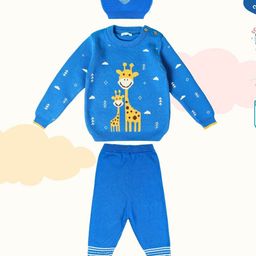 Greendeer Unisex Kids Printed Sweatshirt With Joggers & Cap-image-32