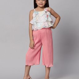 Macwin Girls Printed Top & Capris-image-0