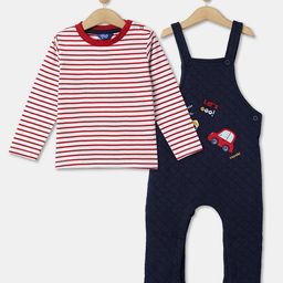 R&B Boys Printed Cotton Dungaree With T-Shirt-picture-42
