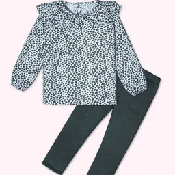 Nino Togs Girls Printed Top with Trousers-image-74