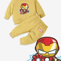 Minicult Infants Kids Iron Man Printed Sweatshirt With Trousers-image-50