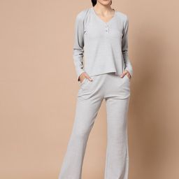 Strong And Brave Women Top with Palazzo Set-93