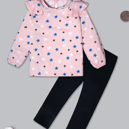 Nino Togs Girls Printed Top with Trousers-image-35