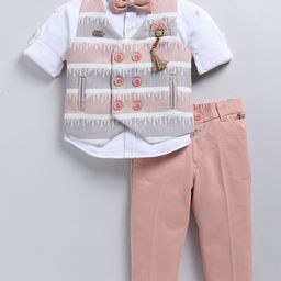 LITTLE COLLARS Boys Double-Breasted Four-Piece Suit-image-69