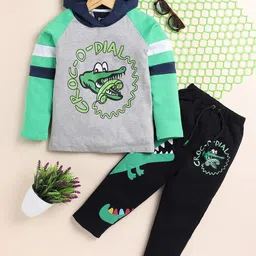 Lazy Shark Boys Printed Pure Cotton T-shirt with Trousers-58