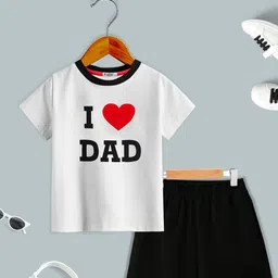 BAESD Kids Printed Pure Cotton T-shirt With Shorts-image-83