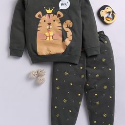 Toonyport Boys Graphic Printed Pure Cotton Sweatshirt With Joggers-image-35