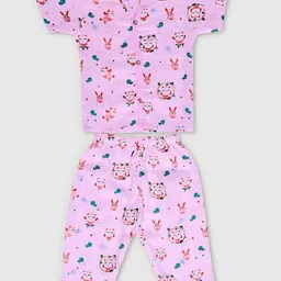 FEBVIBE Unisex Kids Printed Shirt with Pyjamas-picture-13