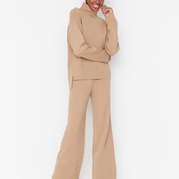 Trendyol Women Camel Brown Top with Palazzos-19