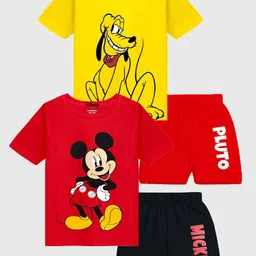 Disney By Miss and Chief Boys Printed T-shirt with Shorts-image-27