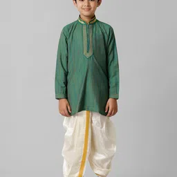 Ramraj Straight Cotton Kurta With Dhoti Pant-picture-34