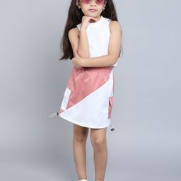 taffykids Girls Round Neck Sleeveless Top With Skirt-image-54