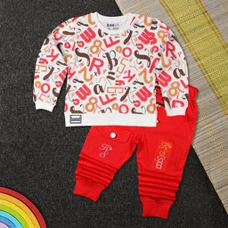 BAESD Boys Printed Pure Cotton Sweatshirt With Joggers-image-119