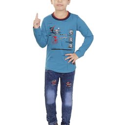 HRR Boys Dyed T-shirt with Trousers-image-93