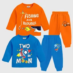 KUCHIPOO Boys Printed T-shirt with Pyjamas-image-21