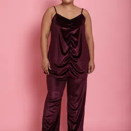 theRebelinme Plus Size Self Design Top & Trousers Co-Ords-3