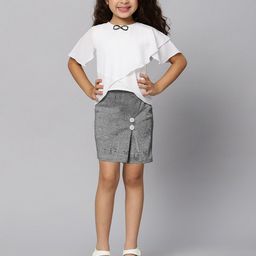 Macwin Girls Printed Top & Skirt-image-4