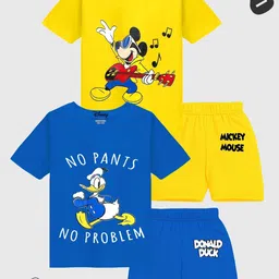 Disney By Miss and Chief Boys Printed T-shirt with Shorts-image-6