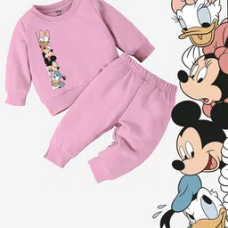 Minicult Infants Kids Mickey & Friends Printed Sweatshirt With Trousers-35