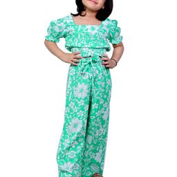 BAESD Girls Floral Printed Top With Trousers-picture-1