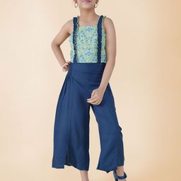 FASHION DREAM Girls Square Neck Printed Top With Palazzos-picture-41