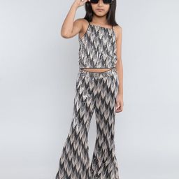 taffykids Girls Embellished Top with Palazzos-image-22