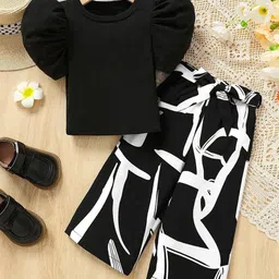 OMPAX Girls Round Neck Short Sleeves Top With Trouser-image-11