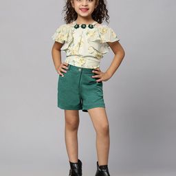 Macwin Girls Floral Printed Top & Shorts-image-56