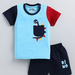 Cutopies Boys Printed T-shirt with Shorts-picture-43