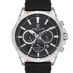 Daniel Klein Men Leather Straps Analogue Multi Function Watch DK 1 13355-2-17