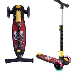 MUREN Kids 3 Wheels LED Kick Scooter With Adjustable Height & Anti Slip Base-22