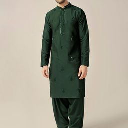 KISAH Embroidered Regular Mirror Work Kurta & Patiala-image-60