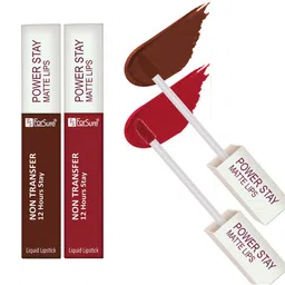 ForSure Set of 2 Power Stay Non Transfer 12Hrs Stay Liquid Lipstick 4 ml each - 16 & 22-15
