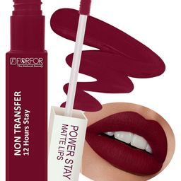 FORFOR Powerstay Non-Transfer Waterproof Liquid Matte Lipstick 5ml - Bridal Maroon 09-22