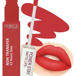 FORFOR Powerstay Non-Transfer Waterproof Liquid Matte Lipstick 5ml - Candy Red 01-21