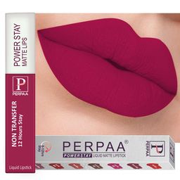 PERPAA Power Stay Non Transfer 12 Hours Stay Matte Liquid Lipstick 5 ml - Pink 10-42