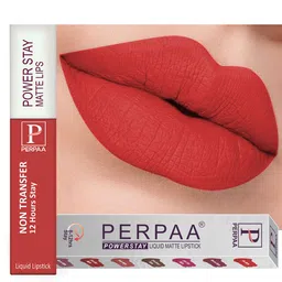 PERPAA Power Stay Non Transfer 12 Hours Stay Matte Liquid Lipstick 5 ml - Red 01-50