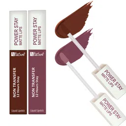 ForSure Set of 2 Power Stay Non Transfer 12Hrs Stay Liquid Lipstick 4 ml each - 16 & 23-35
