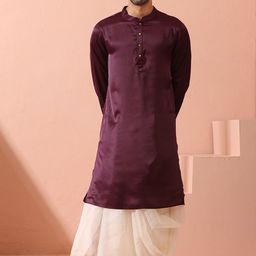 Swtantra Mandarin Collar Satin Kurta-image-85