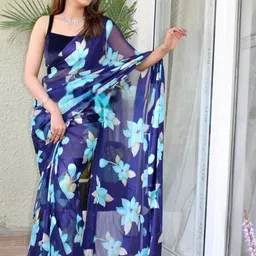 Sanwariya Silk Floral Satin Saree-picture-38